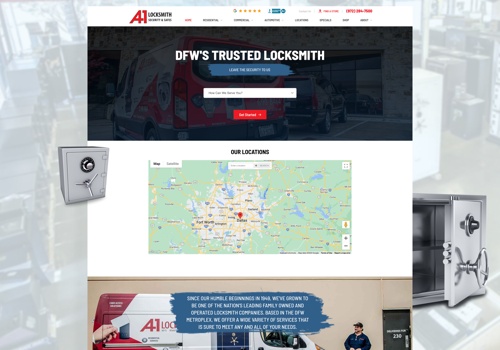 E-Commerce Development Package Example: A-1 Locksmith Website