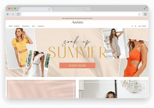 E-Commerce Development Package Example: Azzum Trading