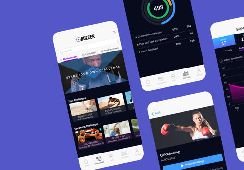 UX/UI Design Package Example: Buzzer Mobile App
