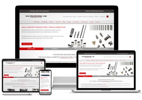 Web Design Package Example: New England Small Tube