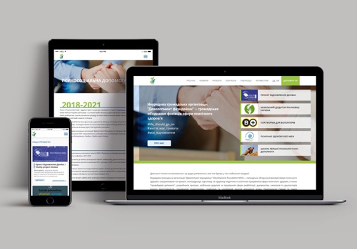 UX/UI Design Package Example: Development Foundation Website Development