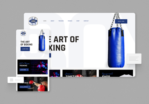 Web Development Package Example: Hit & Miss Boxing