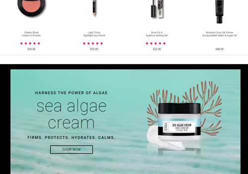 E-Commerce Development Package Example: Senna Cosmetics