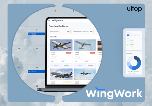 UX/UI Design Package Example: WingWork - Aviation Maintenance Software