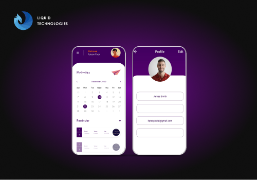 Mobile App Development Package Example: My Invites