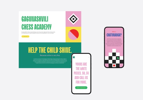 Branding Package Example: Chess Academy Identity & Web development