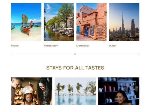 Web Design Package Example: Online Hotel Booking