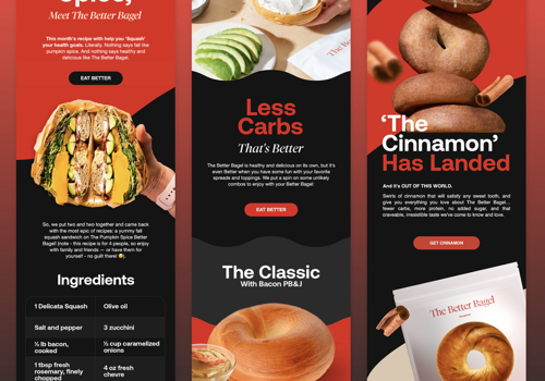 Email Marketing Package Example: Email Design: Food & Beverages