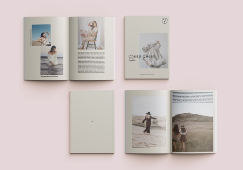 Branding Package Example: Lookbook for Cheap Queen Clothing