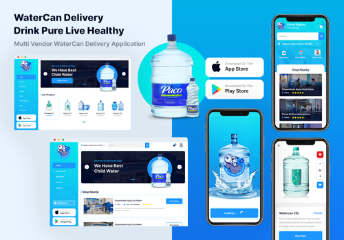 Mobile App Development Package Example: WaterCan - Drink Pure live Healthy