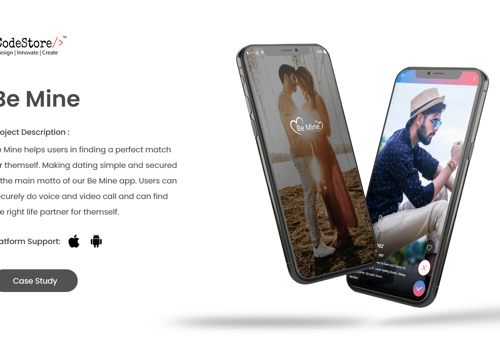 Mobile App Development Package Example: Be Mine Dating App