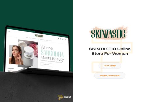UX/UI Design Package Example: Skintastic Website