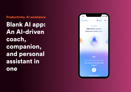 Mobile App Development Package Example: Blank AI app: AI app development
