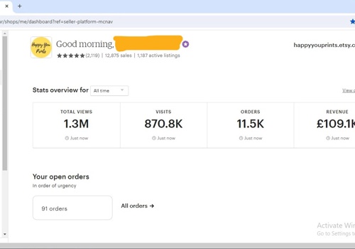 Social Media Marketing Package Example: Etsy Store Management