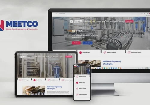 Web Design Package Example: MEETCO Web Site