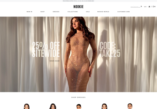 E-Commerce Development Package Example: Nookie (Shopify Website Design)