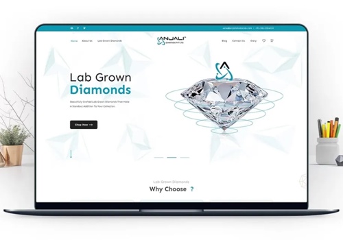UX/UI Design Package Example: Experience Luxury Digitally with Anjali Diamonds