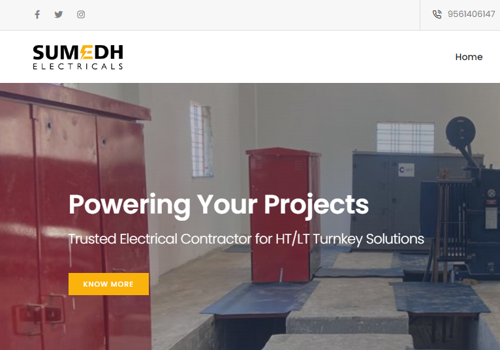 Web Development Package Example: Sumedh Electricals