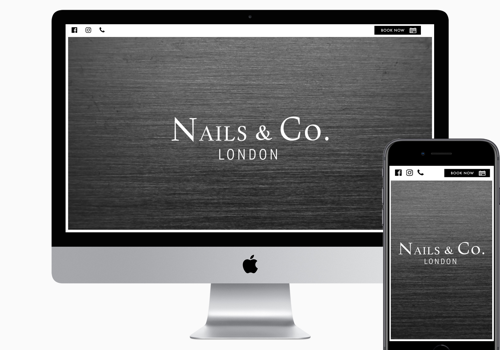 Web Design Package Example: Website Build for Luxury Nail Salon