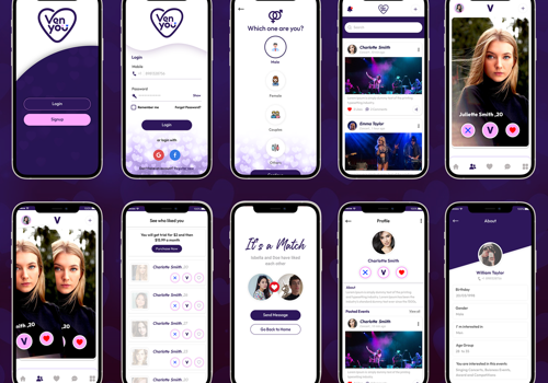 Mobile App Development Package Example: Dating App