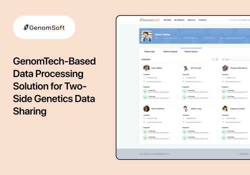 Custom Software Development Package Example: Medical platform manages results in genetics