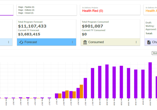 Custom Software Development Package Example: Custom budget editor for a custom PPM tool