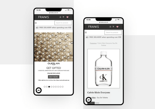 Web Design Package Example: Website Revamp for Franks