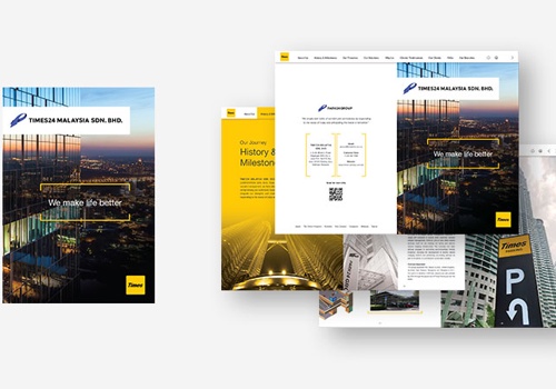 Graphic Design Package Example: Print and Digital Profile for Times24 Malaysia