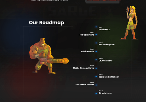 Web Development Package Example: NFT Metaverse Landing page