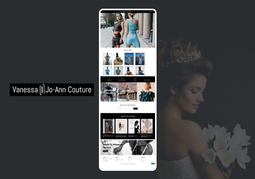 Web Development Package Example: vanessajo-ann.com:- Made To Measure Service