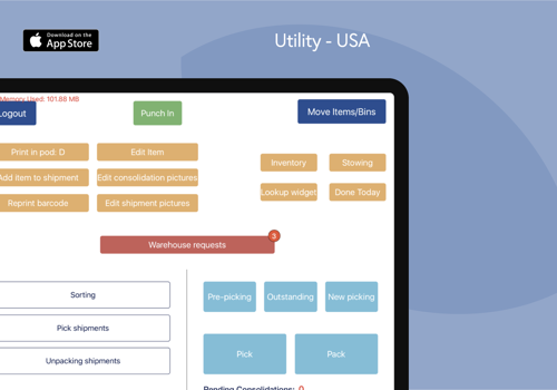 Mobile App Development Package Example: iPad App for Warehouse Logistics Tracking