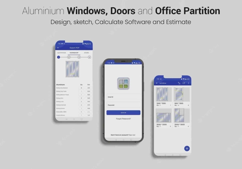 Mobile App Development Package Example: Alum Frame - Aluminum Window & Door Estimate App