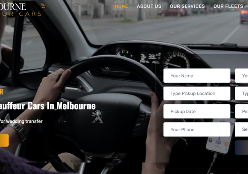 Web Design Package Example: Car Booking Website Creation
