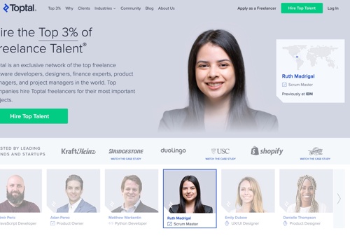 Custom Software Development Package Example: Toptal - The World’s Top Talent, On Demand