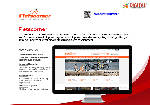Web Development Package Example: Fietscorner Website
