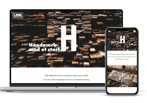 Web Design Package Example: Handwork Company Web Design