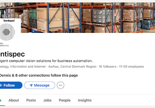 Social Media Marketing Package Example: LinkedIn Company Page Management For Sentispec