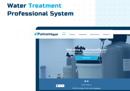 Custom Software Development Package Example: Puricom Egypt Website