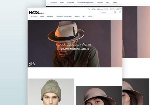 E-Commerce Development Package Example: Shop Fashion Hats