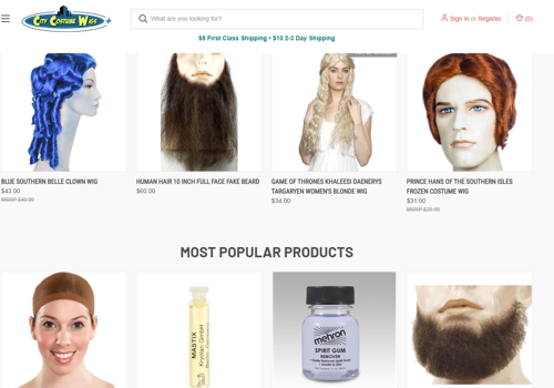 E-Commerce Development Package Example: Wigs Company Website Design Development using Bigcommerce Platforms