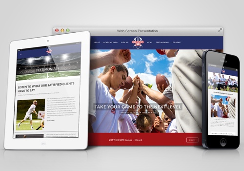 Web Design Package Example: Houston QB