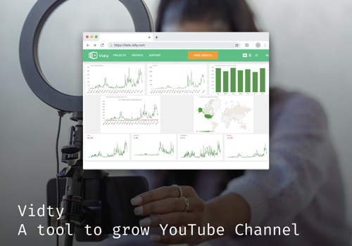 Custom Software Development Package Example: Vidty | A tool to grow YouTube Channel