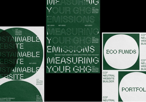 Branding Package Example: CO2 Neutral  Website Builder Web Design & UI/UX