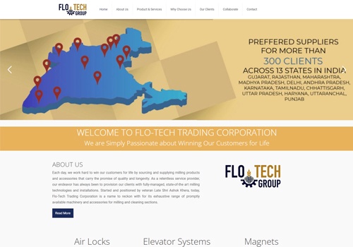Web Design Package Example: Flotech Group
