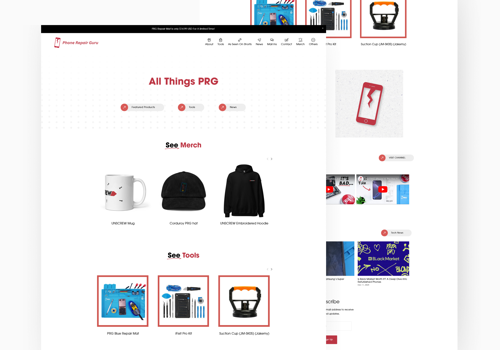 Web Design Package Example: Squarespace Website Design For 4M Youtuber+