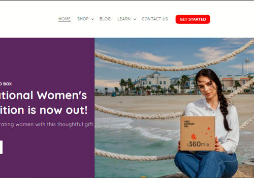 Web Design Package Example: the360mix Ecommerce Website