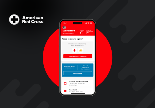 Mobile App Development Package Example: American Red Cross - Blood Donor App