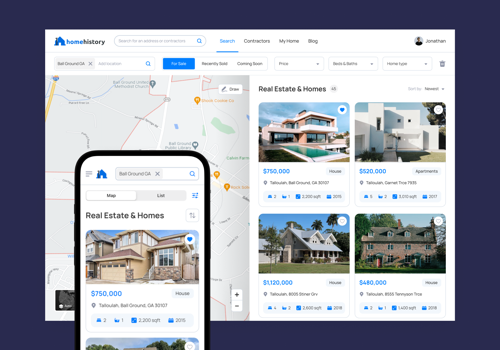 UX/UI Design Package Example: Property documentation