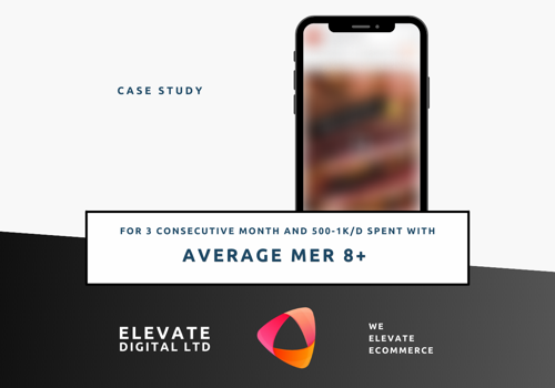 Social Media Marketing Package Example: MER 8+ with $125k/m Ad spend