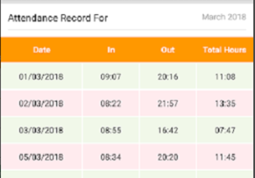 Mobile App Development Package Example: Workforce Attendance Mobile App